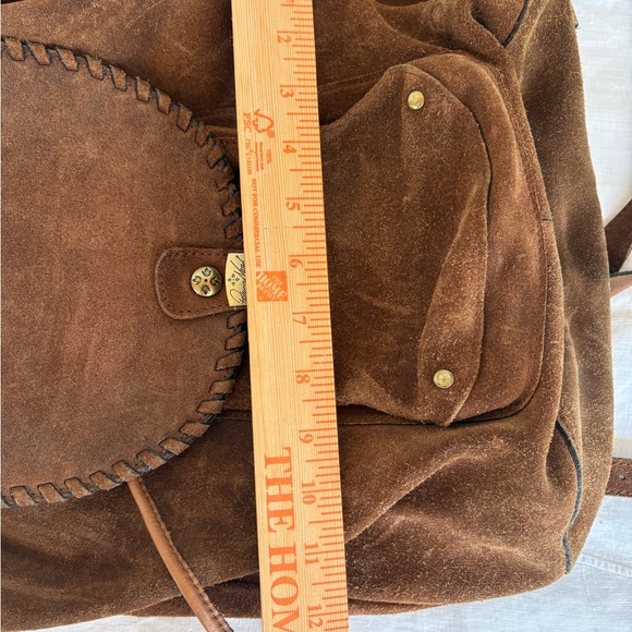 Brown Suede Backpack Patricia Nash heavy suede Large !!!